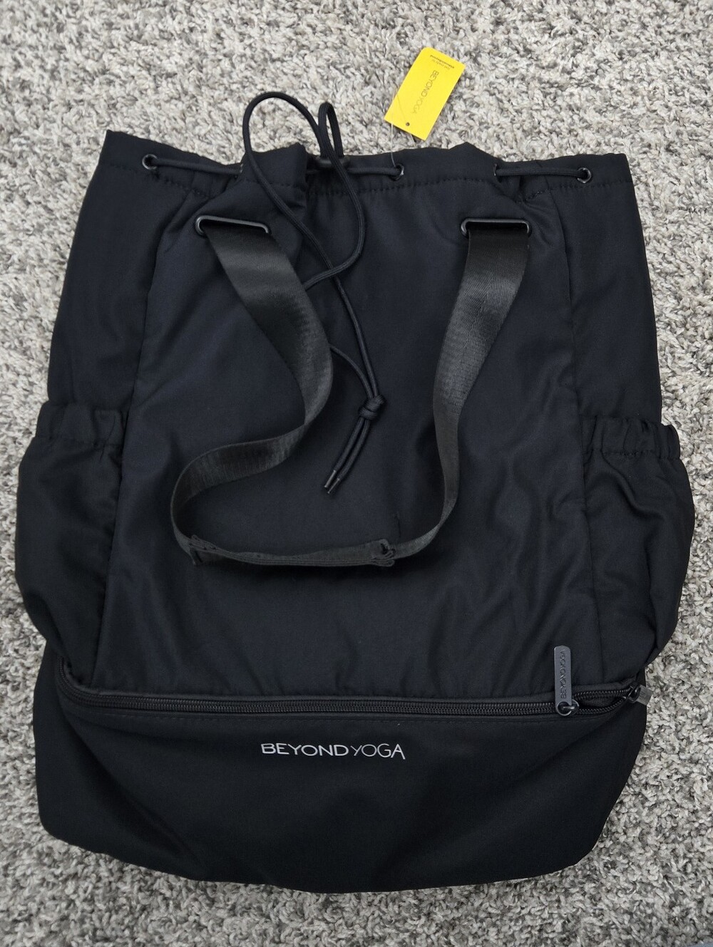 NWT Black Beyond Yoga Convertible Backpack